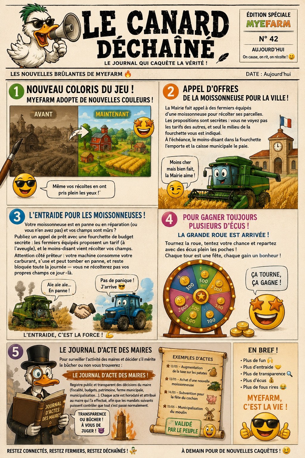 Le Canard Déchaîné N°1 – Les grandes nouveautés débarquent !