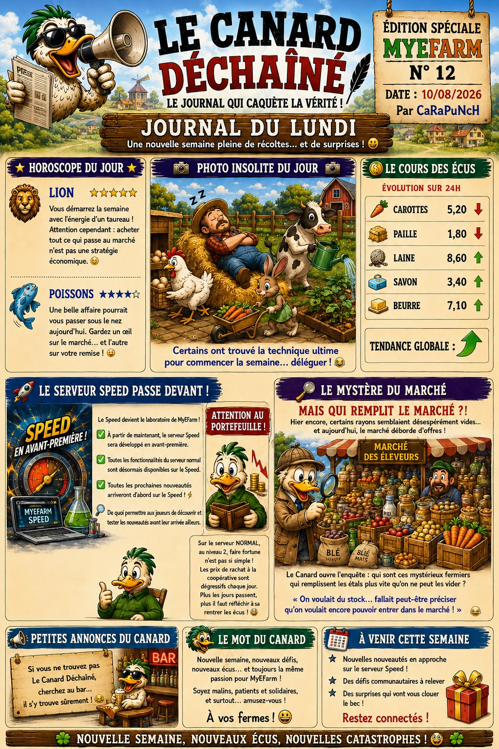 Le serveur Speed passe devant… et le marché déborde !